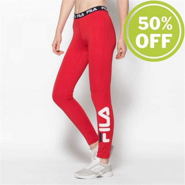 Legging Fila Mulher Vermelhas - Fila Leni En Portugal,WZRX-79165